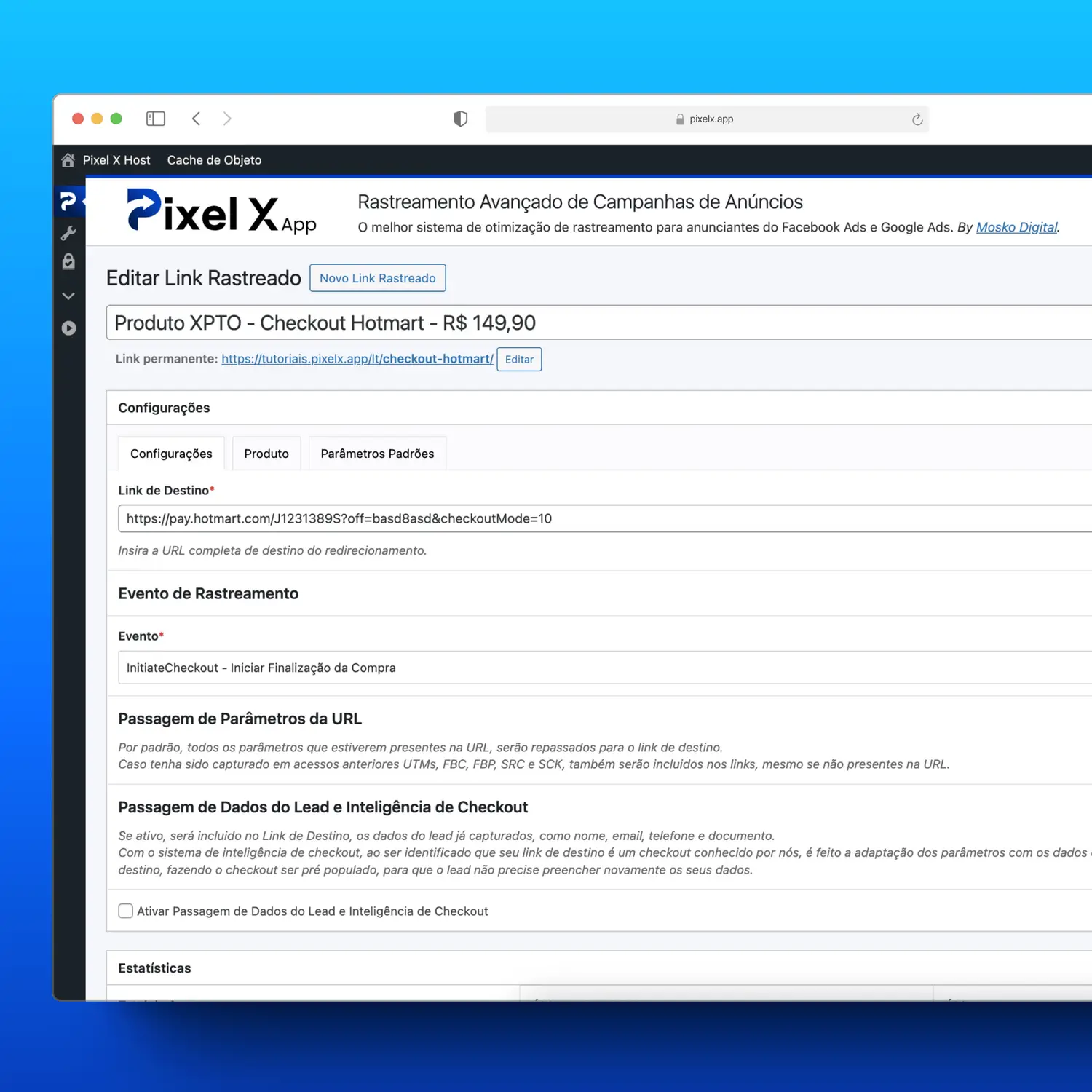 Pixel X App - Conversão